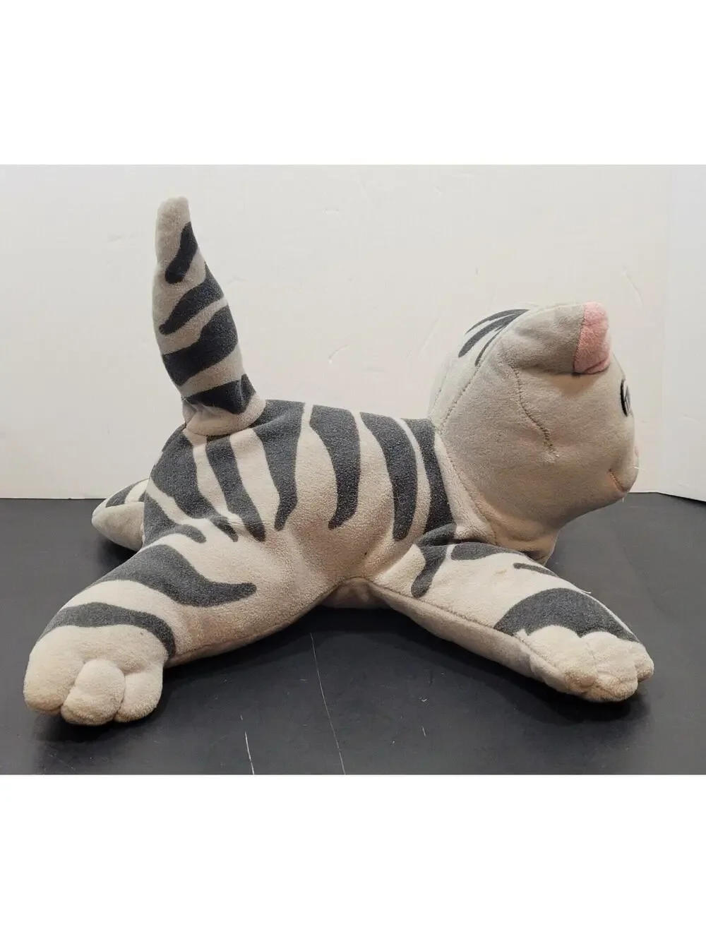 Vintage 1985 Pound Purries Plush Gray Striped Cat Kitten